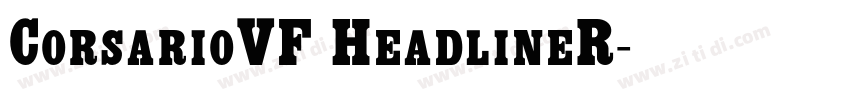 CorsarioVF HeadlineR字体转换